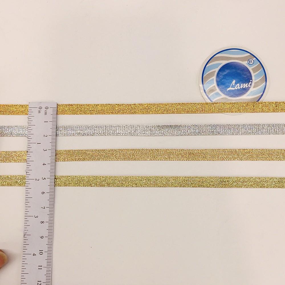 8 mm Metallic Glitter Plain Ribbon, view 1