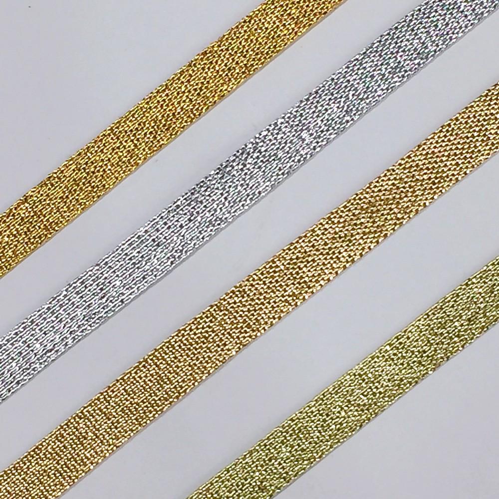 8 mm Metallic Glitter Plain Ribbon, view 2