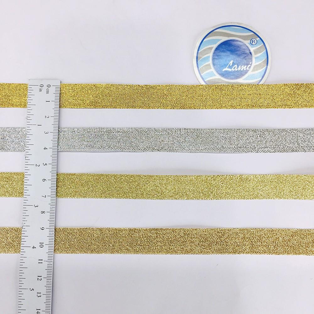 15 mm Metallic Glitter Plain Ribbon, view 1