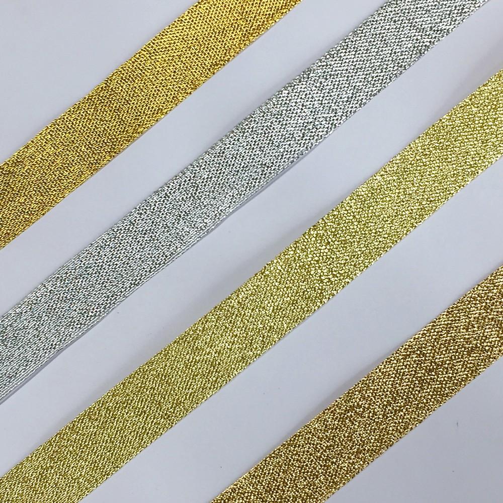 15 mm Metallic Glitter Plain Ribbon, view 2