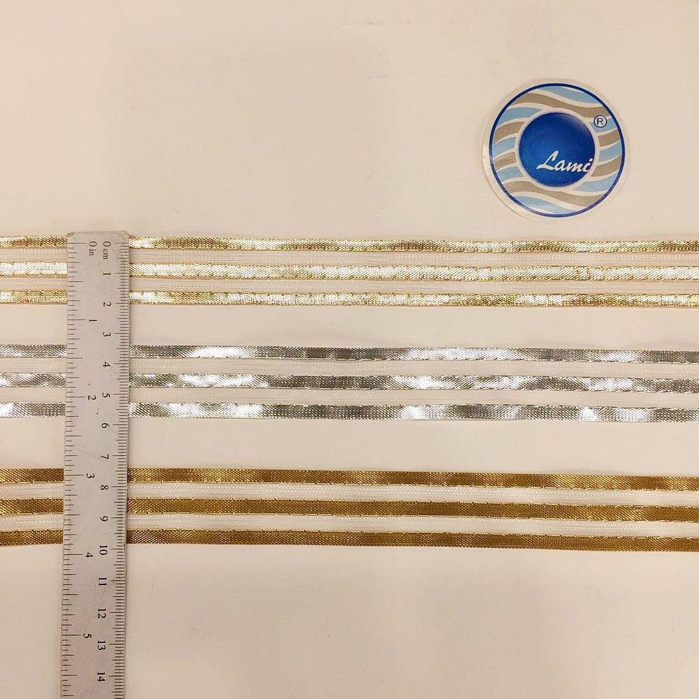 24 mm Metallic Glitter Twill Weave Ribbon, view 2
