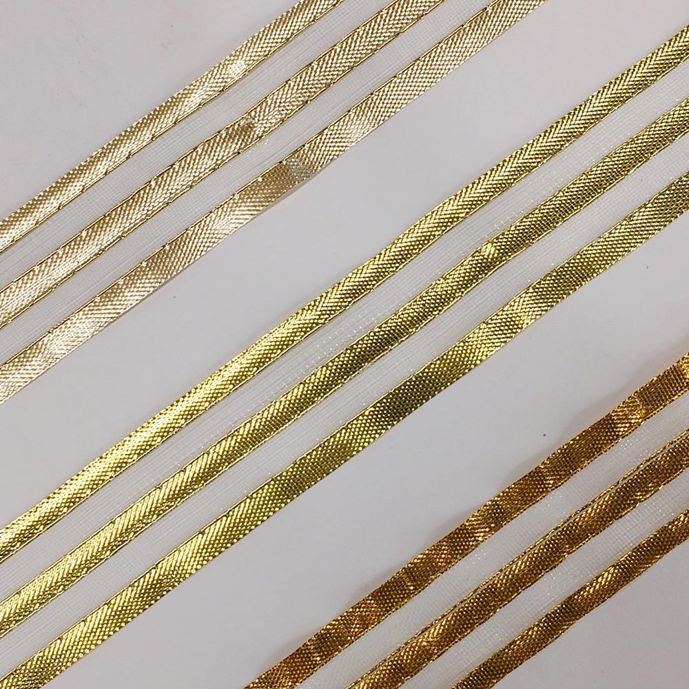 24 mm Metallic Glitter Twill Weave Ribbon, view 3