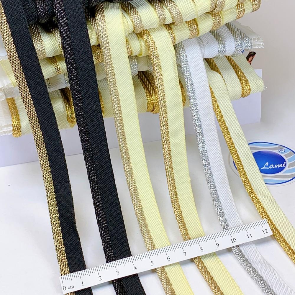 14 mm Fancy Colorful Piping Lace, view 1