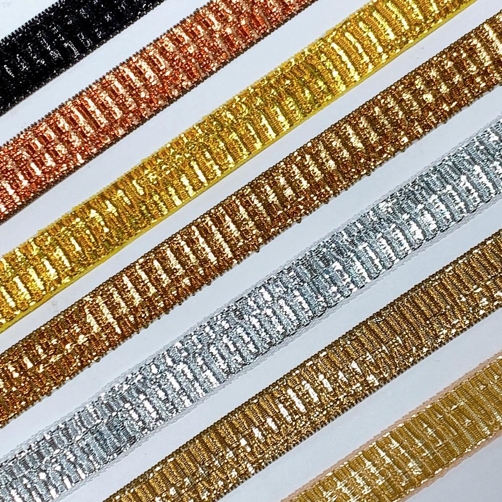13 mm Shiny Metallic Loop Ribbon, view 2