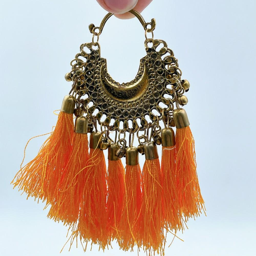 Golden Crescent Tassel Latkan (Pack of 02), view 2