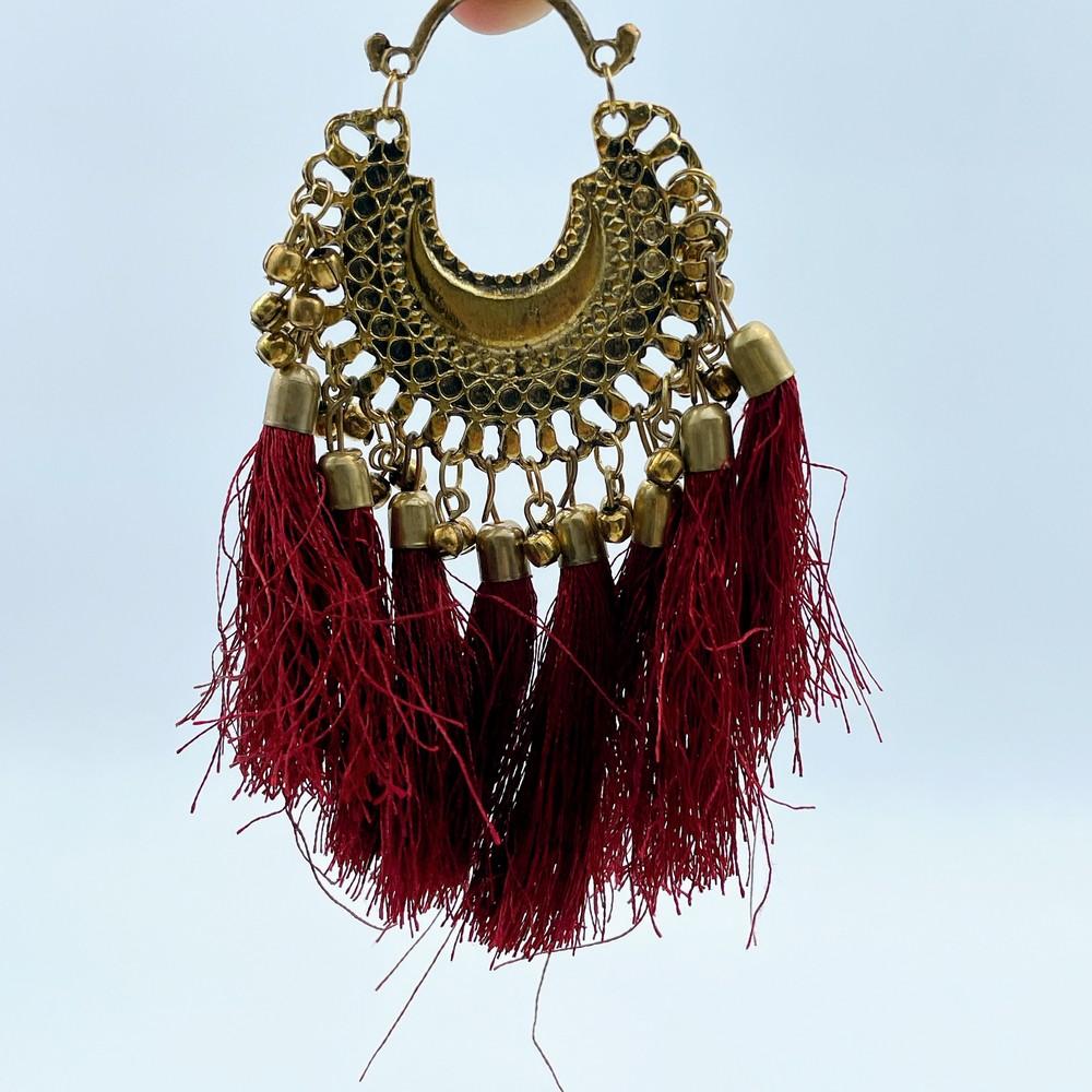Golden Crescent Tassel Latkan (Pack of 02), view 6