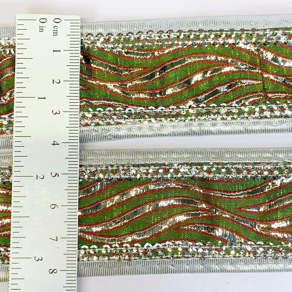 38 mm Designer Velo Fabric Jacquard Lace, view 2