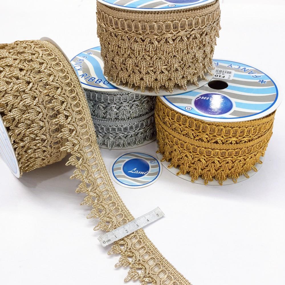 30mm Crochet Knitted Decorative Ribbon, view 1