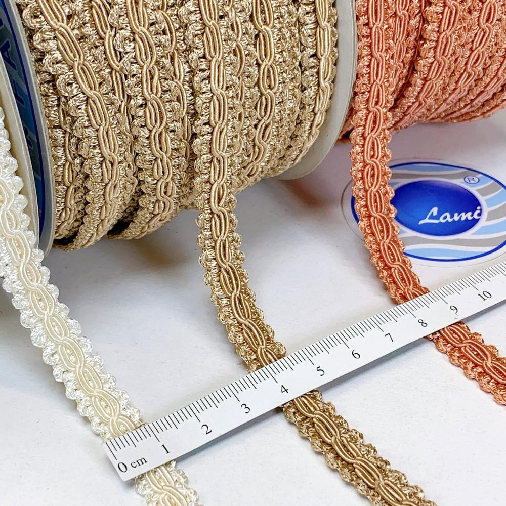 10mm Elegant Gimp Narrow Braided Trim, view 1