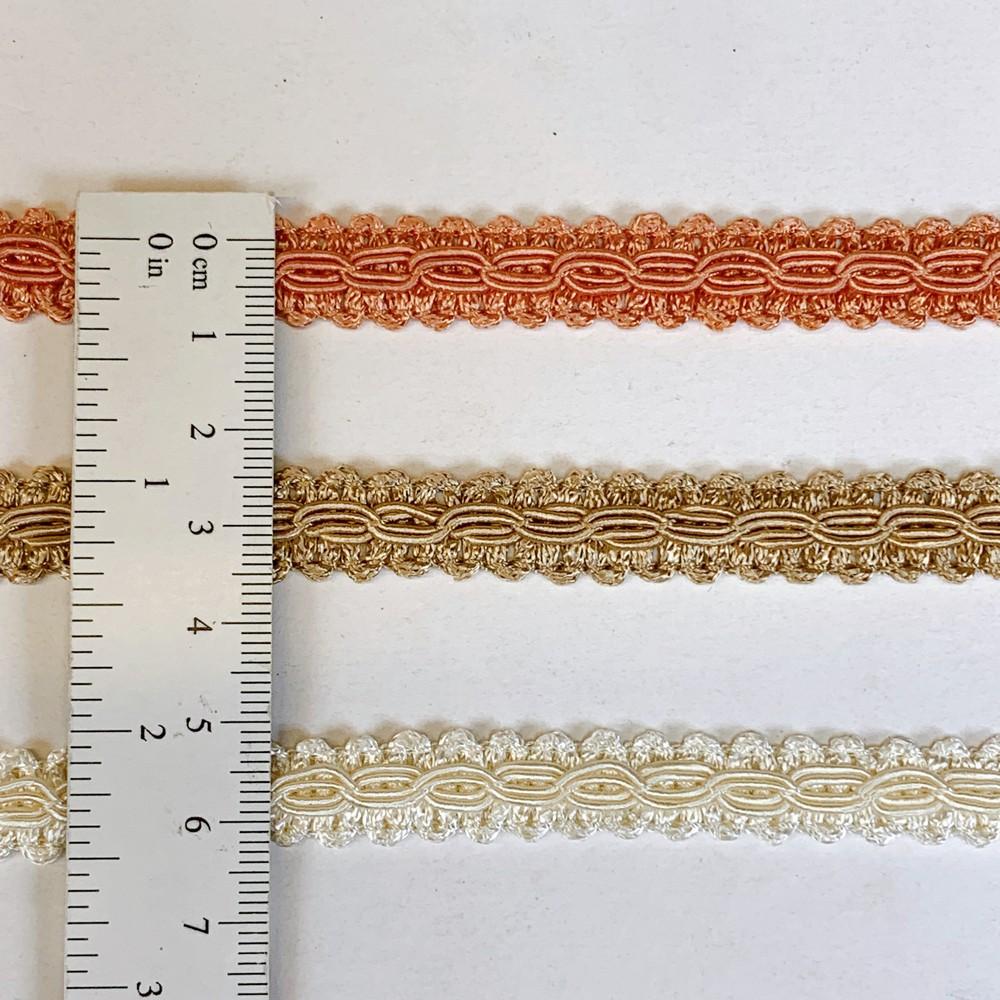 10mm Elegant Gimp Narrow Braided Trim, view 2