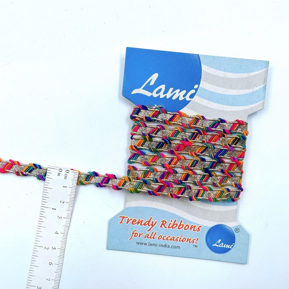 7mm Braided Zari Ribbon – 1 Meter Pack, view 1