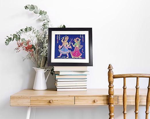 Lami Woven Radha Krishna Art Frame, view 3