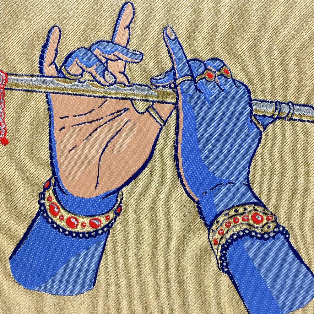 Lami Woven Krishna Hand Art Frame, view 1