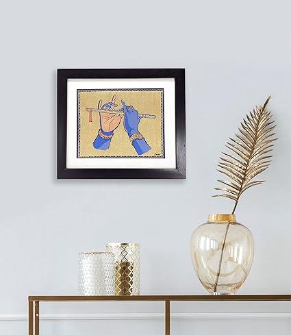 Lami Woven Krishna Hand Art Frame, view 2