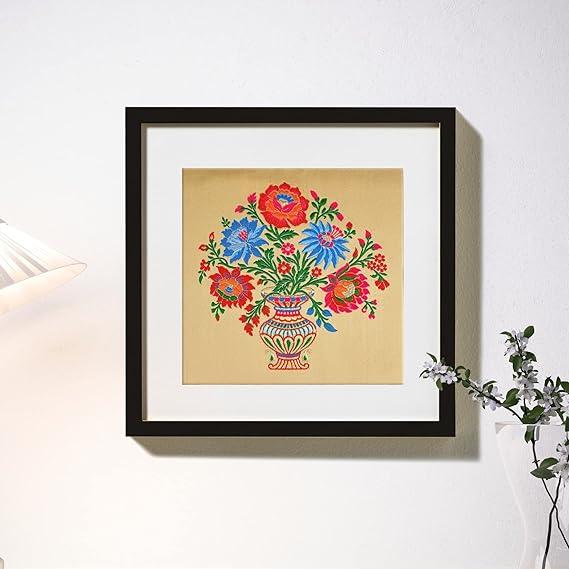 Lami Woven Rose Pot Art Frame, view 2