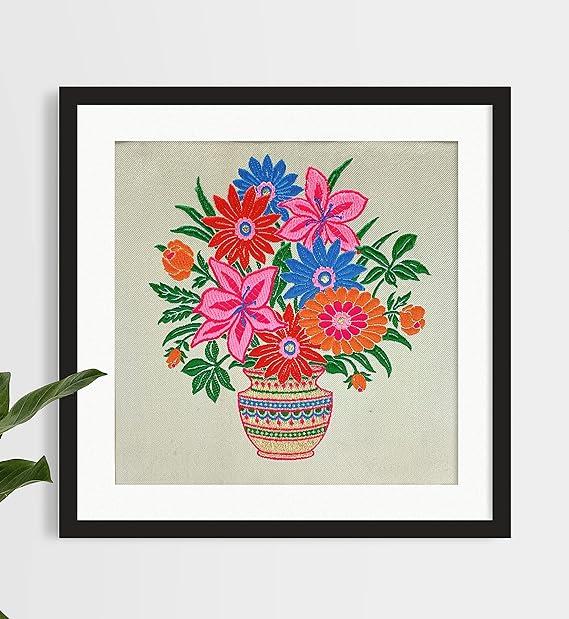 Lami Woven Flower Pot Art Frame, view 2