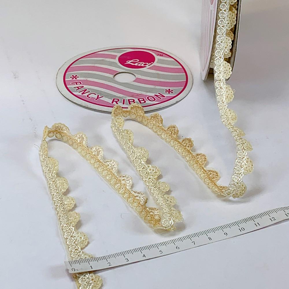 11mm Designer Cutwork Embroidery Lace With Sequins And Dori work, view 1