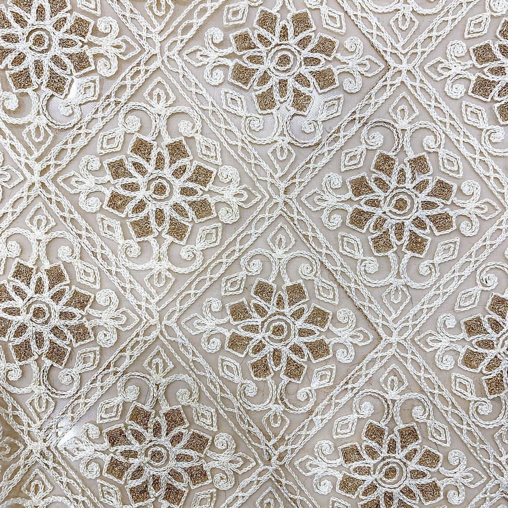 Dori Embroidery Work On Net Fabric, view 1