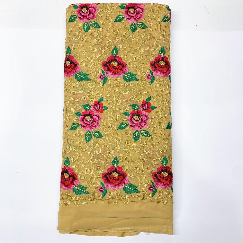 Embroidery Work on Georgette Fabric, view 3