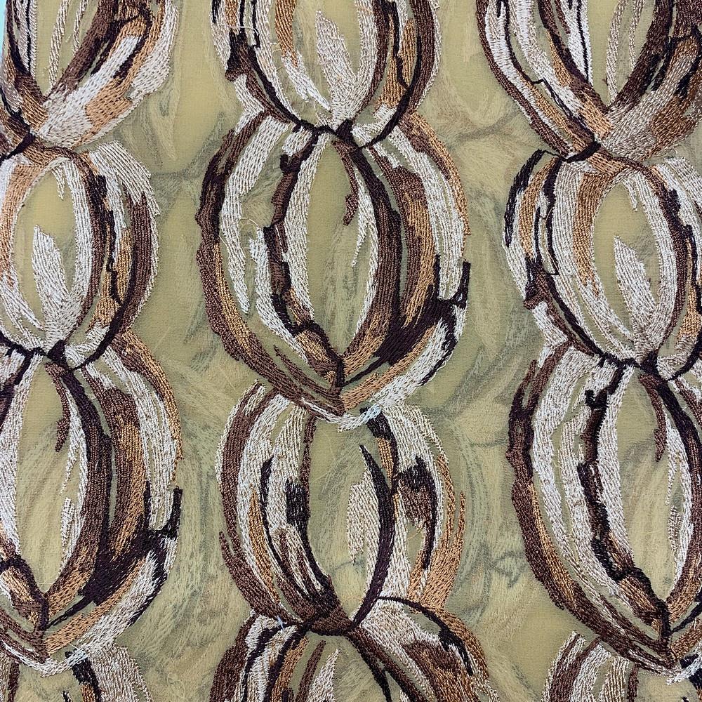 Embroidery Work on Georgette Fabric, view 3