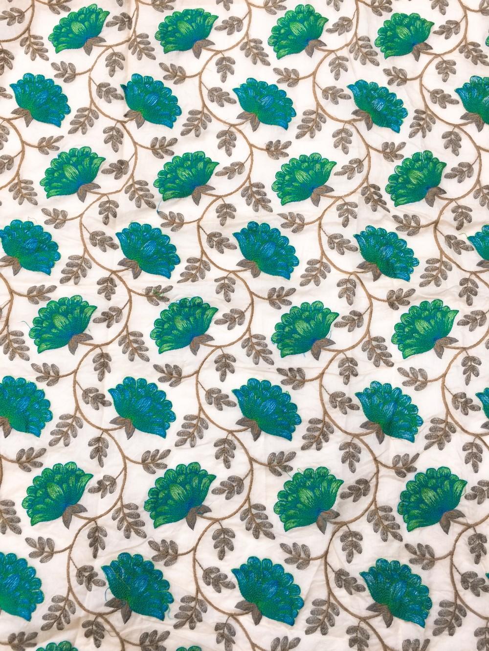 Embroidery Work on Cotton Fabric, view 2