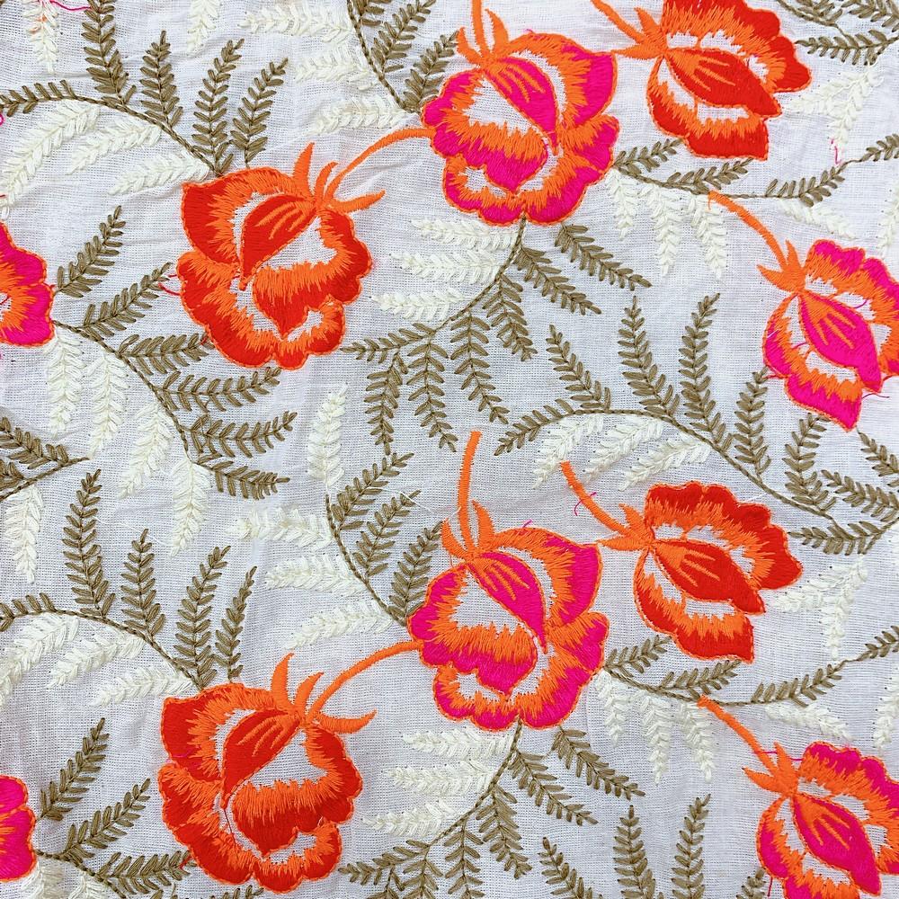 Parsi Embroidery Work On Georgette Fabric, view 1