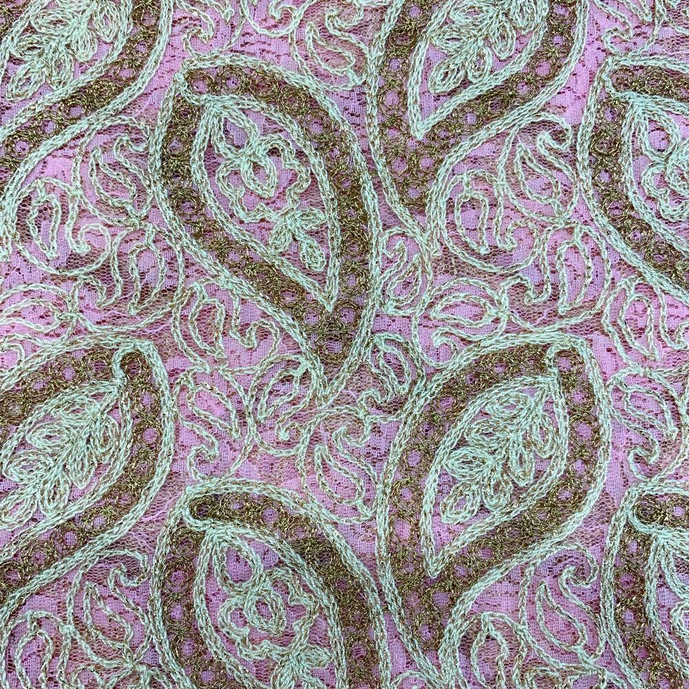 Embroidery Work on Imporetd Net Fabric, view 2