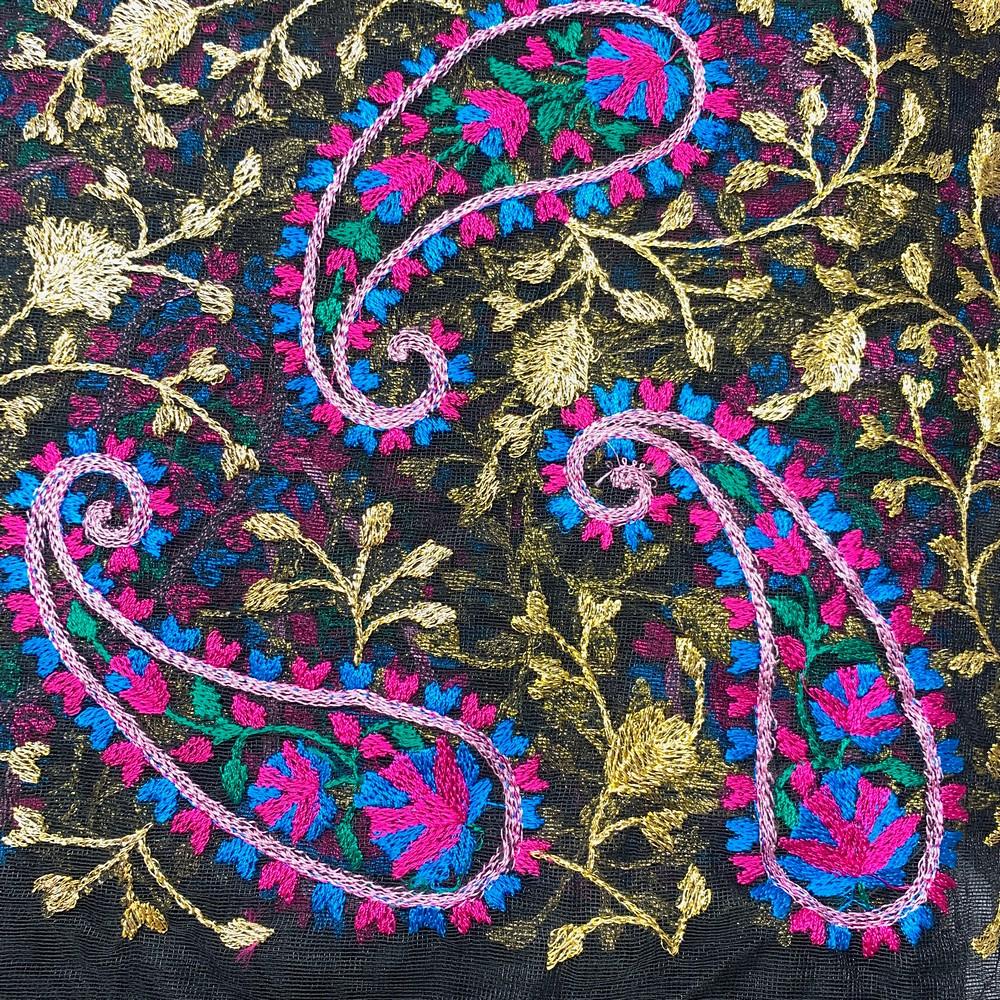 Embroidery Work on Net Fabric, view 2