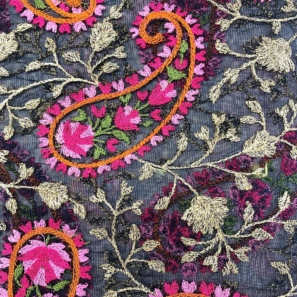 Embroidery Work on Net Fabric, view 2