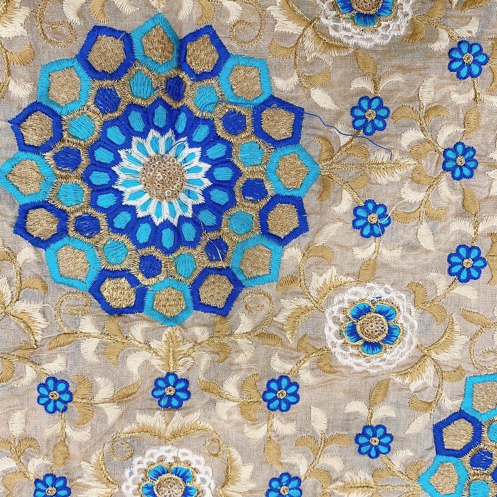 Embroidery Work On Cotton Fabric, view 1