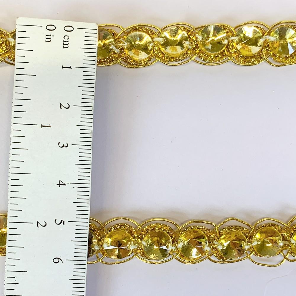 14 mm Designer Crochet Lace With Stone Work, view 2