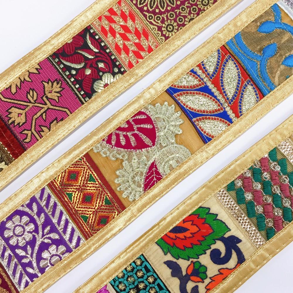 70mm Mix Khichdi Multicolour Jacquard Lace, view 4