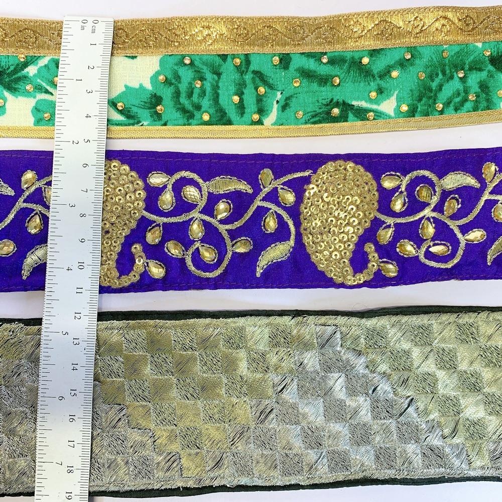 Assorted Vintage Embroidery Ribbons (PACK OF 3), view 2