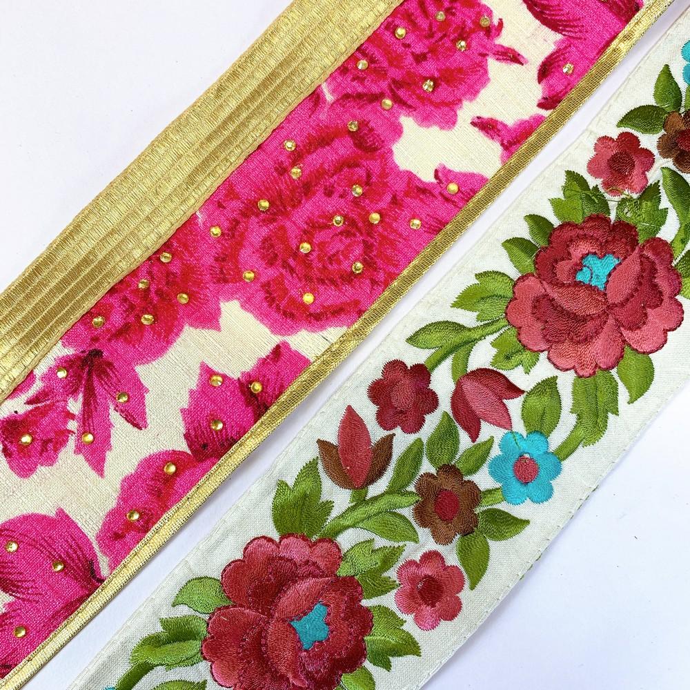 Assorted Vintage Embroidery Ribbons (PACK OF 2), view 1