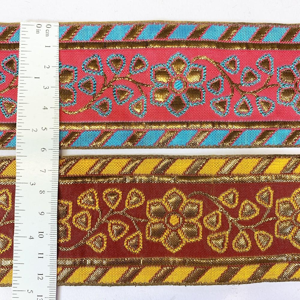 64 mm Designer Gotta Meena Jacquard Ribbons, view 2