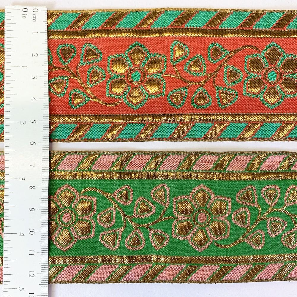 64 mm Designer Gotta Meena Jacquard Ribbons, view 3