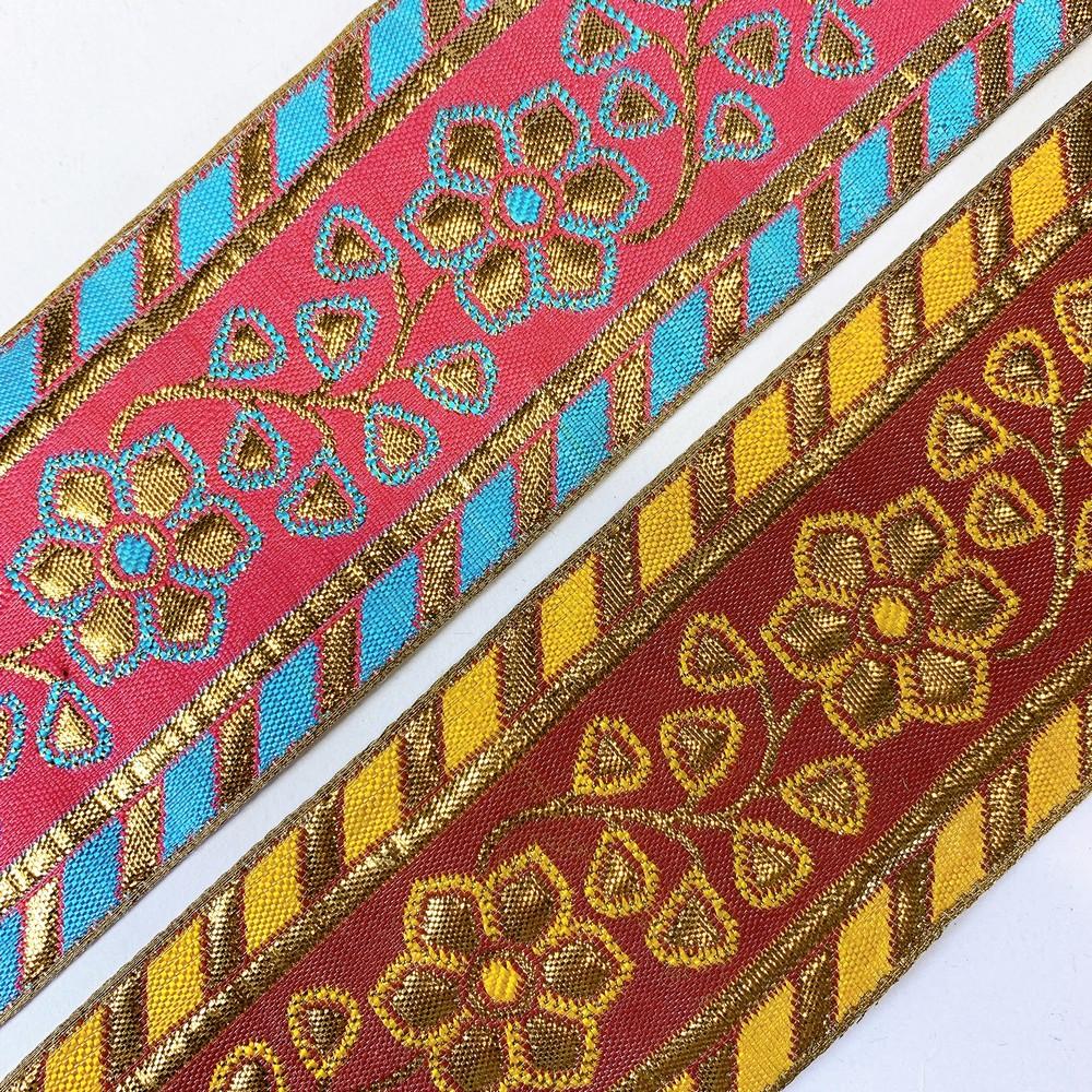 64 mm Designer Gotta Meena Jacquard Ribbons, view 4