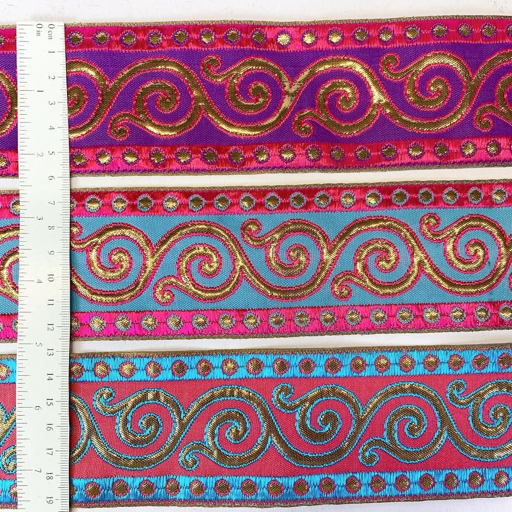 51 mm Designer Gotta Meena Vel Jacquard Ribbon, view 2