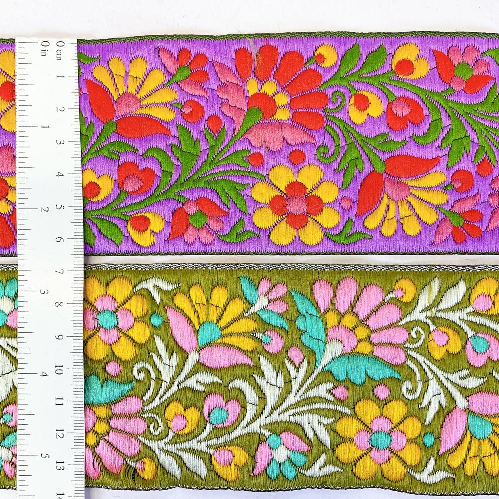 68 mm Designer Parsi Jacquard Ribbon, view 2
