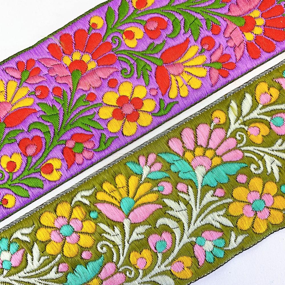 68 mm Designer Parsi Jacquard Ribbon, view 3