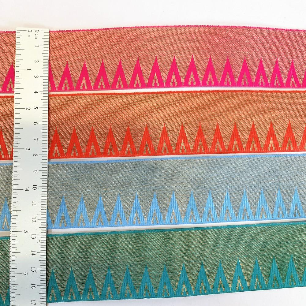 40mm Designer Banarasi Jacquard Lace, view 2