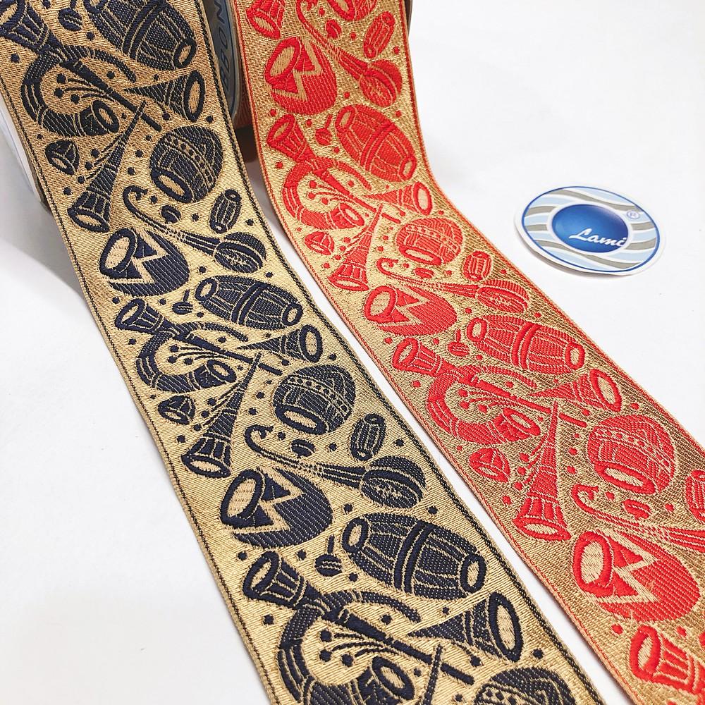 60mm Indian instruments Jacquard Ribbon, view 2
