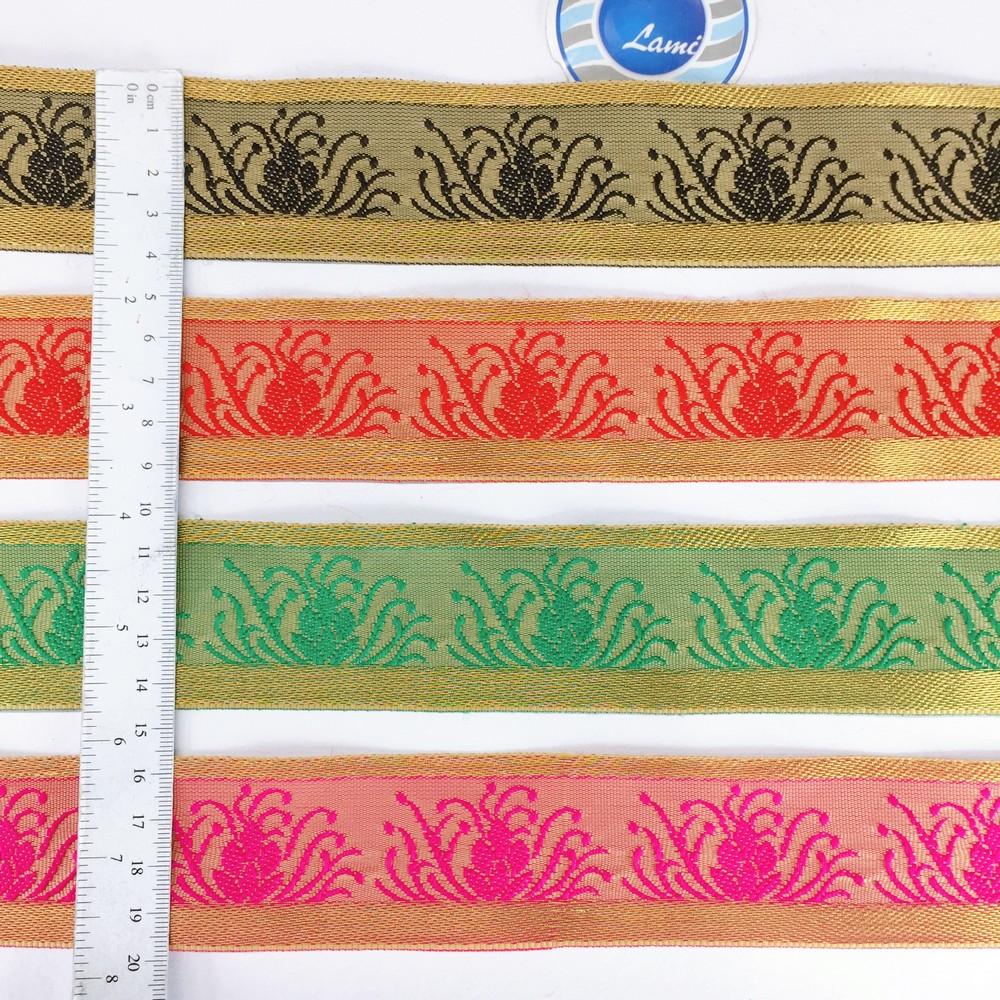 42 mm Designer Colorful Jacquard Lace, view 2