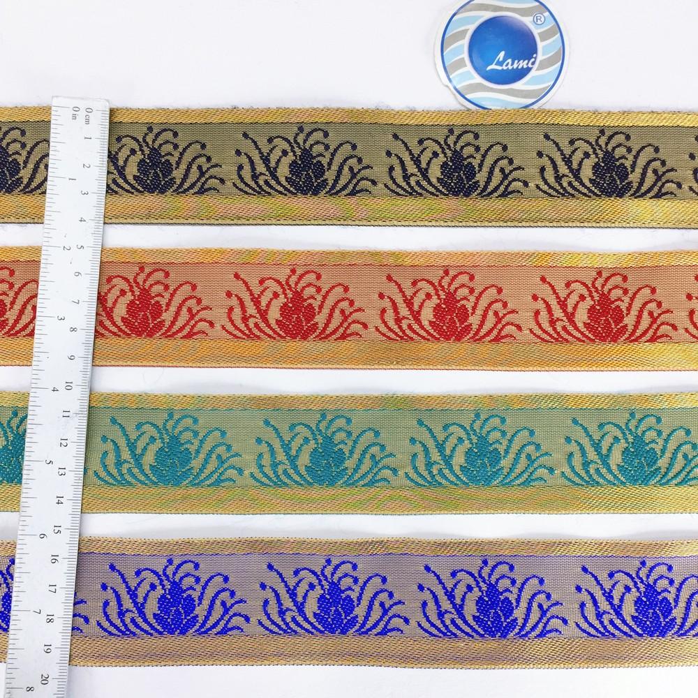 42 mm Designer Colorful Jacquard Lace, view 3