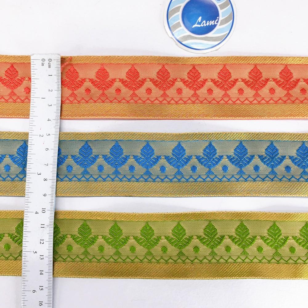 40mm Designer Colorful Jacquard Lace, view 4