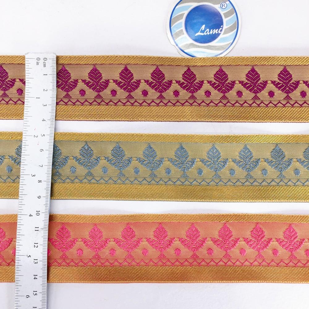 40mm Designer Colorful Jacquard Lace, view 5