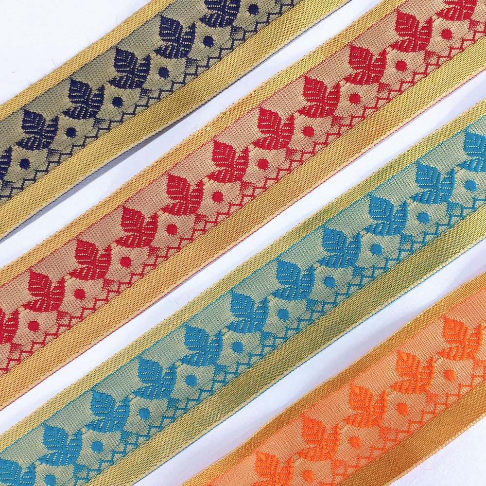 40mm Designer Colorful Jacquard Lace, view 7
