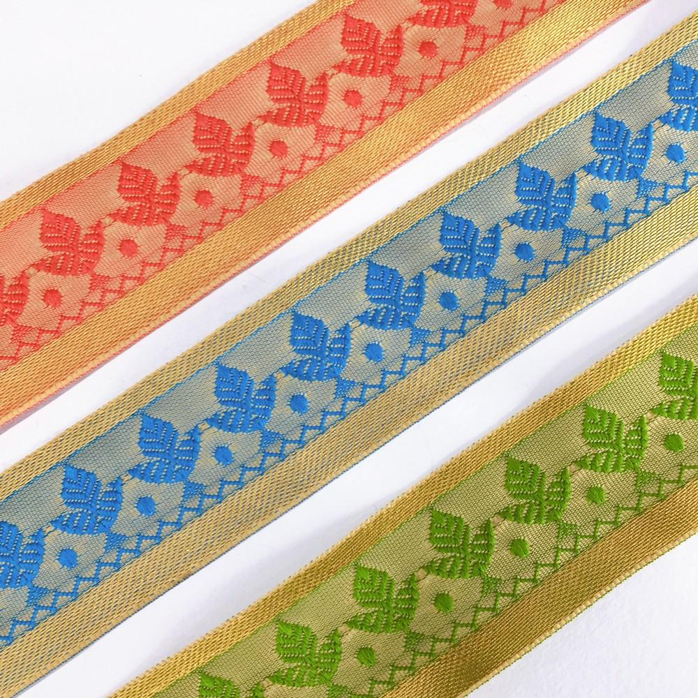 40mm Designer Colorful Jacquard Lace, view 8
