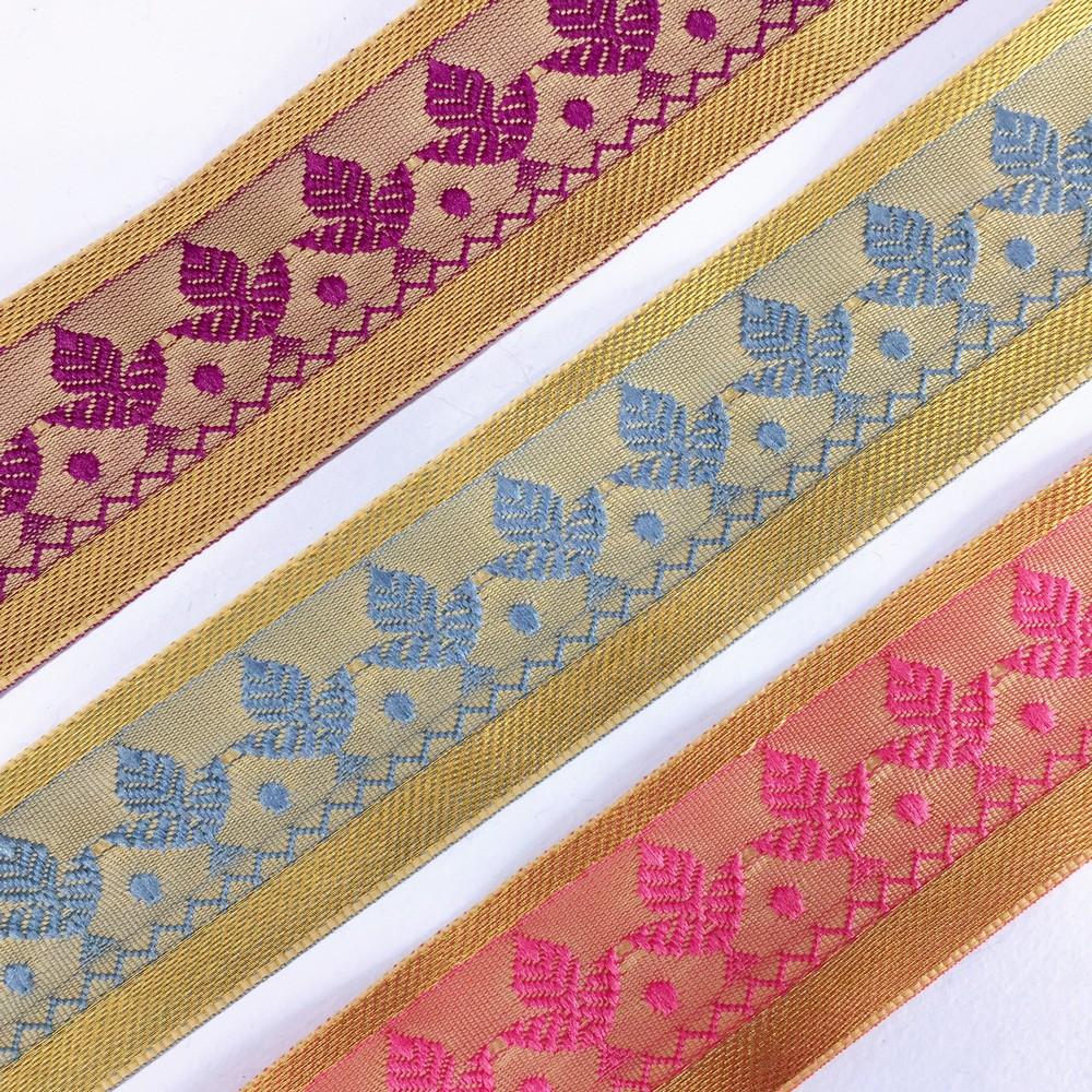 40mm Designer Colorful Jacquard Lace, view 9