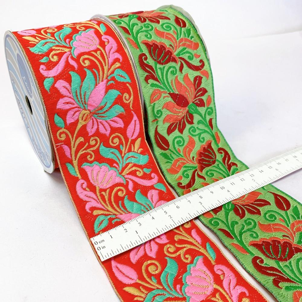 65mm Designer Parsi Jacquard Ribbon, view 1